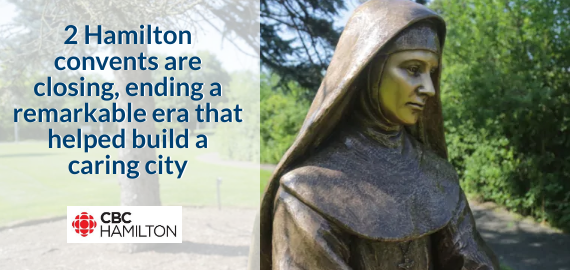 A statue of Mother Mary Martha Von Bunning sits outside the Sisters of St. Joseph motherhouse in Dundas. Von Bunning was still in her twenties when she founded the Hamilton order. She died in her 40s. (photo credit: Samantha Craggs/CBC)